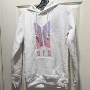 BTS White Hoodie Sweatshirt